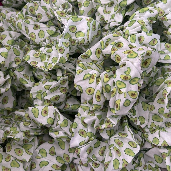 Avocado Print Scrunchie Set of 100 RESELLERS LOT - Picture 2 of 3
